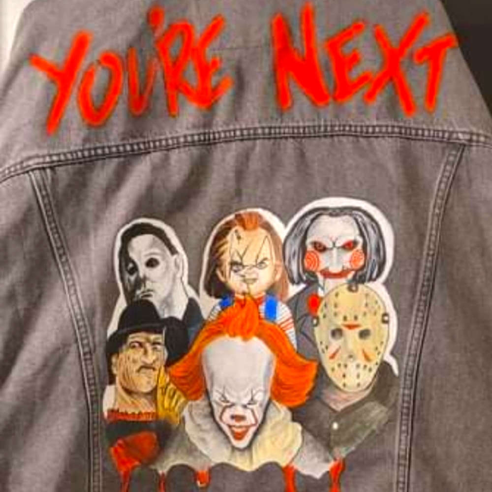 Custom Painted Denim Jacket